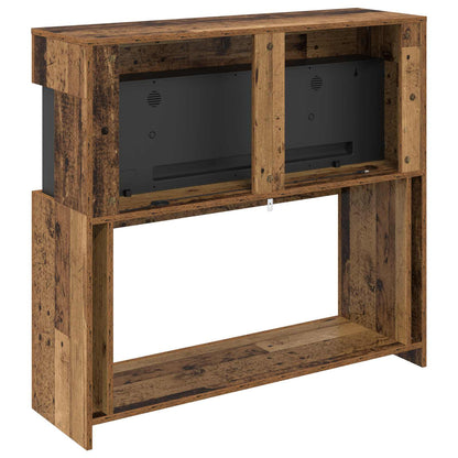 vidaXL Electric Fireplace Old Wood 102 x 30 x 94 cm Engineered wood