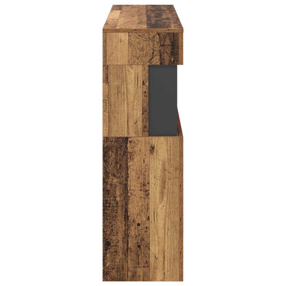 vidaXL Electric Fireplace Old Wood 102 x 30 x 94 cm Engineered wood