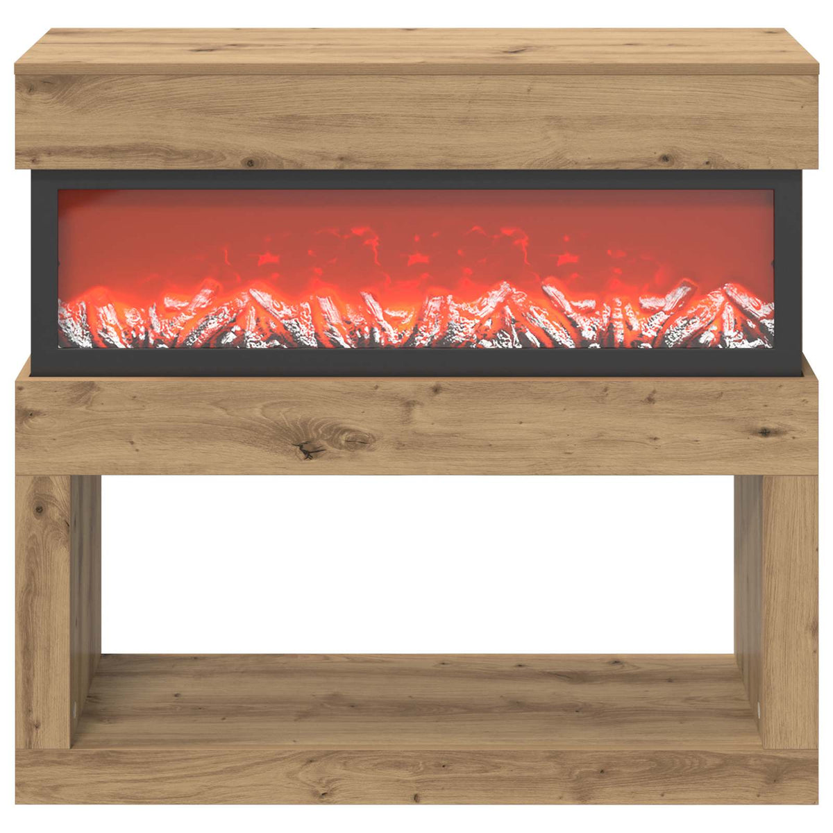 vidaXL Electric Fireplace Artisan Oak 102 x 30 x 94 cm Engineered wood