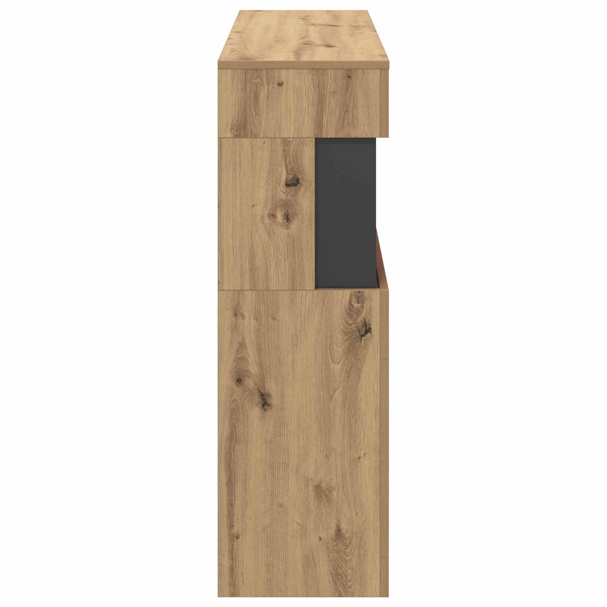 vidaXL Electric Fireplace Artisan Oak 102 x 30 x 94 cm Engineered wood