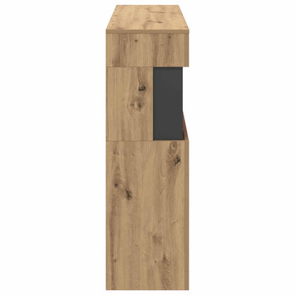 vidaXL Electric Fireplace Artisan Oak 102 x 30 x 94 cm Engineered wood