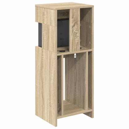vidaXL Electric Fireplace Sonoma 35 x 30 x 86 cm Engineered wood