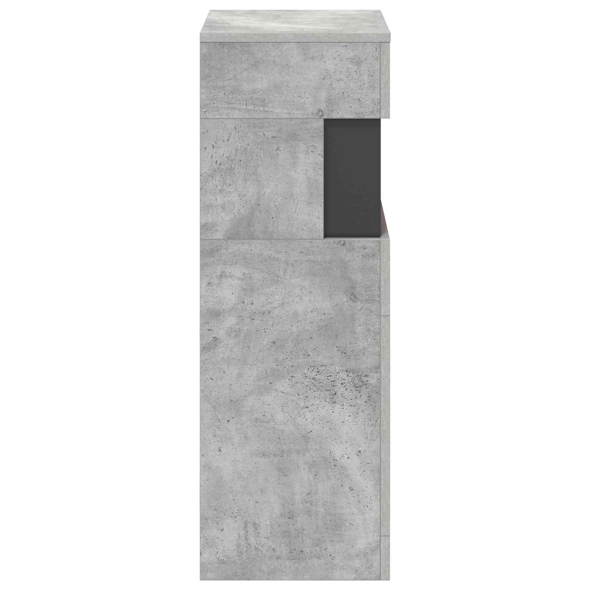 vidaXL Electric Fireplace Concrete 35 x 30 x 86 cm Engineered wood