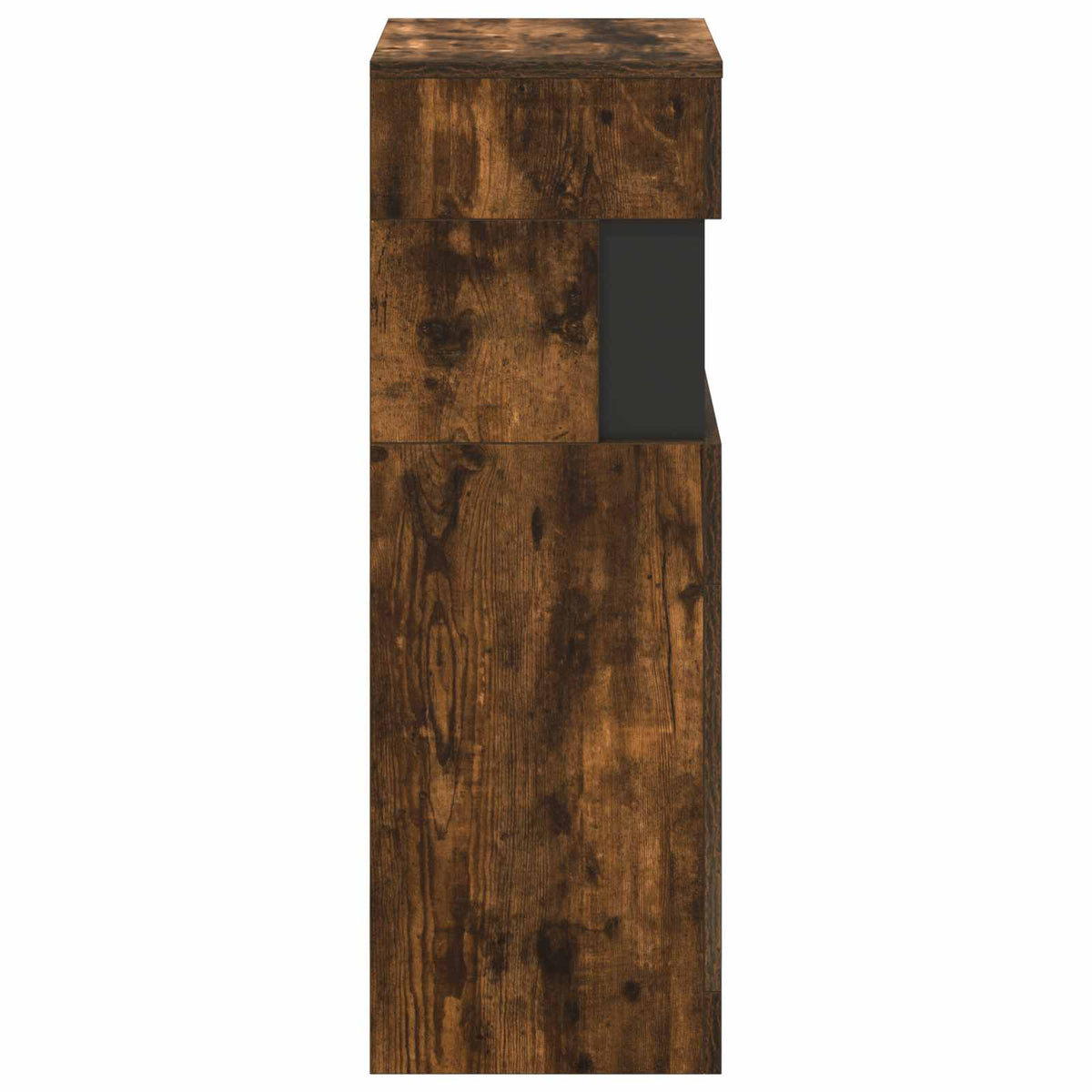vidaXL Electric Fireplace Smoked Oak 35 x 30 x 86 cm Engineered wood