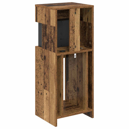 vidaXL Electric Fireplace Old Wood 35 x 30 x 86 cm Engineered wood
