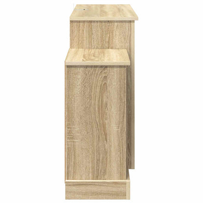 vidaXL Electric Fireplace Sonoma 140 x 30 x 67 cm Engineered wood