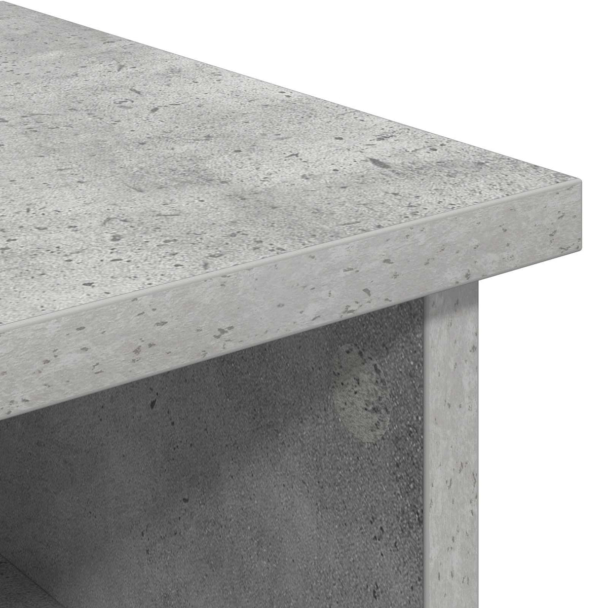 vidaXL Electric Fireplace Concrete 140 x 30 x 67 cm Engineered wood