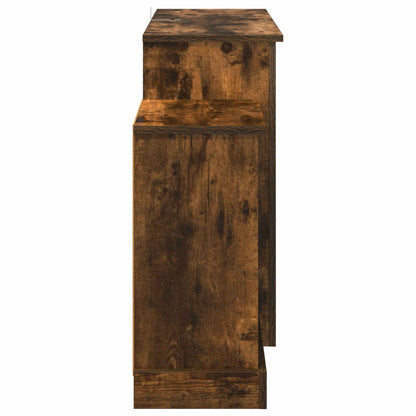 vidaXL Electric Fireplace Smoked Oak 140 x 30 x 67 cm Engineered wood
