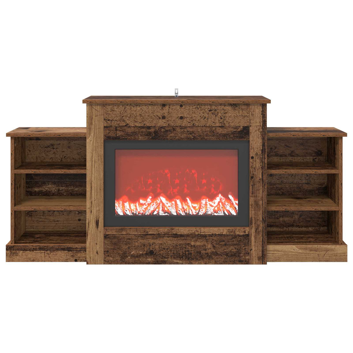 vidaXL Electric Fireplace Old Wood 140 x 30 x 67 cm Engineered wood