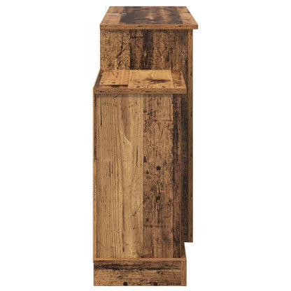 vidaXL Electric Fireplace Old Wood 140 x 30 x 67 cm Engineered wood
