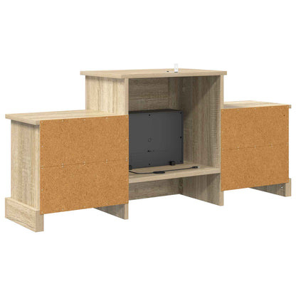vidaXL Electric Fireplace Sonoma 110 x 30 x 50 cm Engineered wood