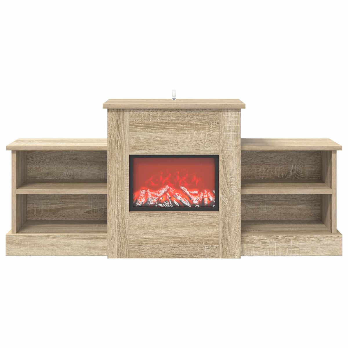vidaXL Electric Fireplace Sonoma 110 x 30 x 50 cm Engineered wood