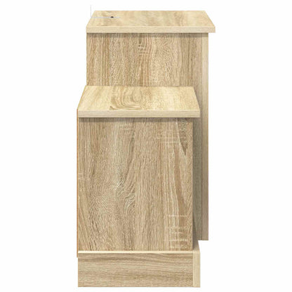 vidaXL Electric Fireplace Sonoma 110 x 30 x 50 cm Engineered wood