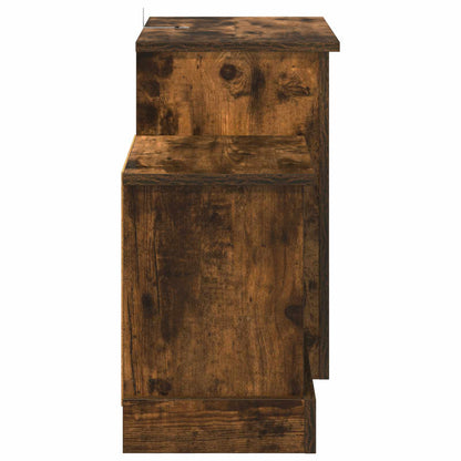 vidaXL Electric Fireplace Smoked Oak 110 x 30 x 50 cm Engineered wood