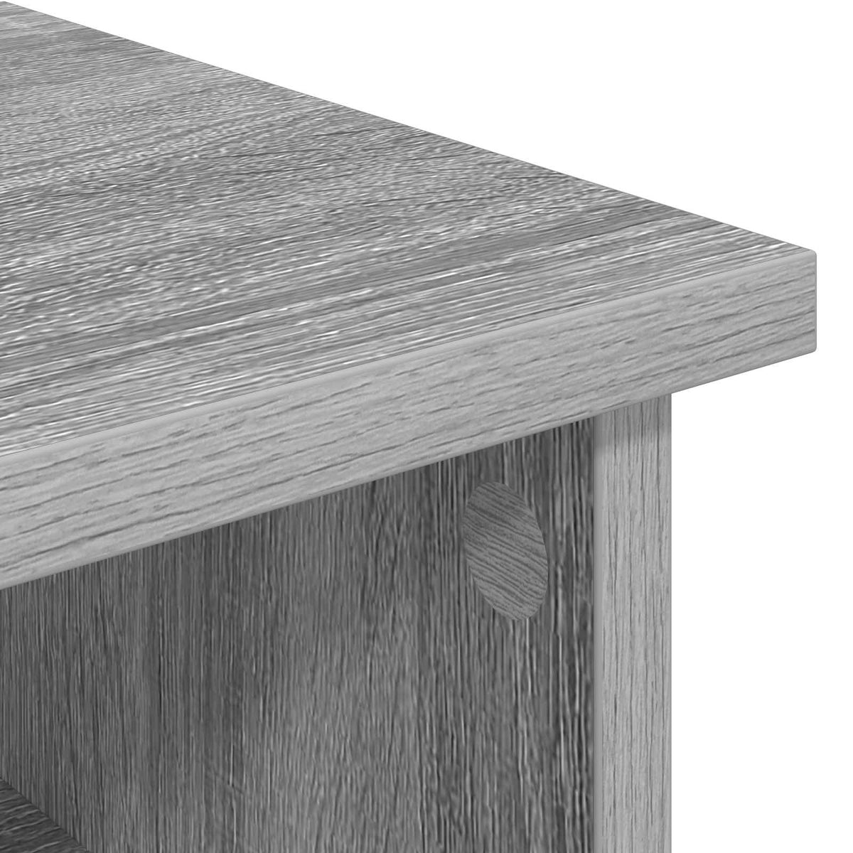vidaXL Electric Fireplace Grey Sonoma 110 x 30 x 50 cm Engineered wood