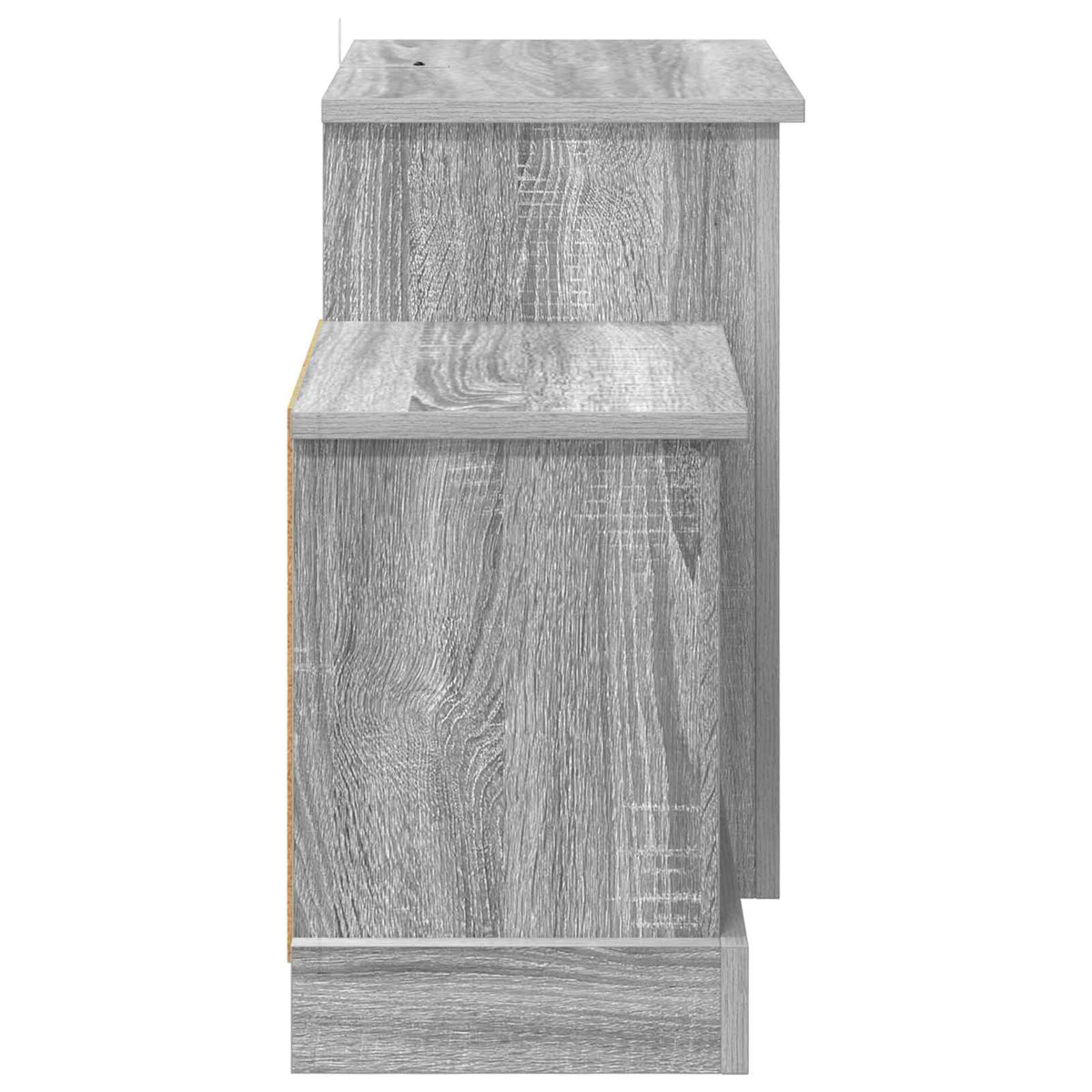 vidaXL Electric Fireplace Grey Sonoma 110 x 30 x 50 cm Engineered wood
