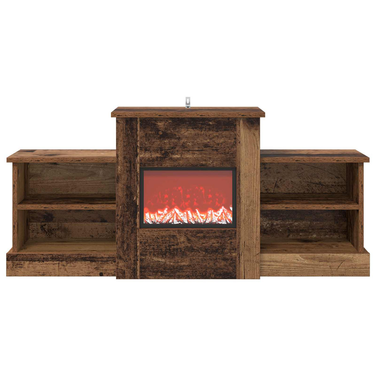 vidaXL Electric Fireplace Old Wood 110 x 30 x 50 cm Engineered wood