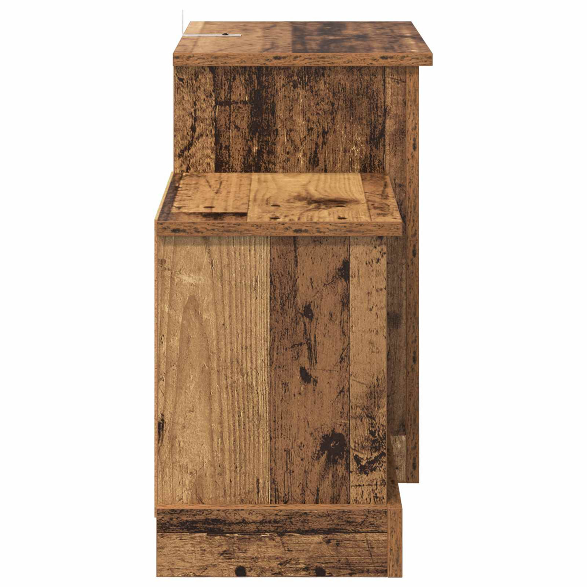 vidaXL Electric Fireplace Old Wood 110 x 30 x 50 cm Engineered wood