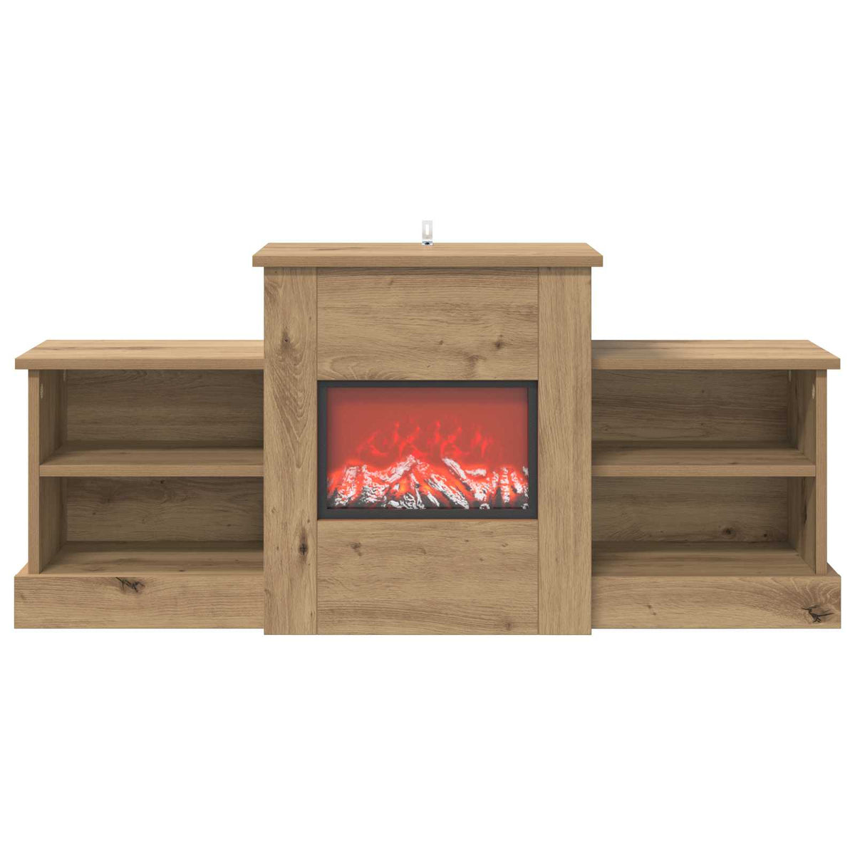 vidaXL Electric Fireplace Artisan Oak 110 x 30 x 50 cm Engineered wood