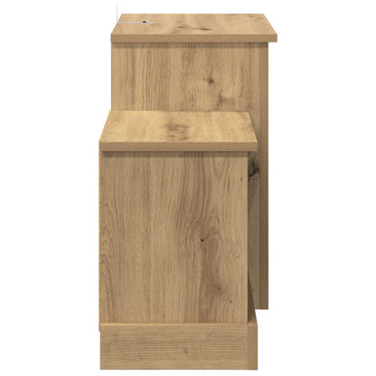 vidaXL Electric Fireplace Artisan Oak 110 x 30 x 50 cm Engineered wood