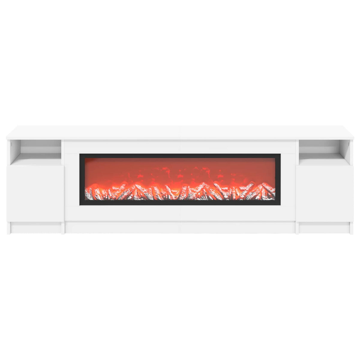 vidaXL Electric Fireplace White 165 x 28.5 x 47 cm Engineered wood