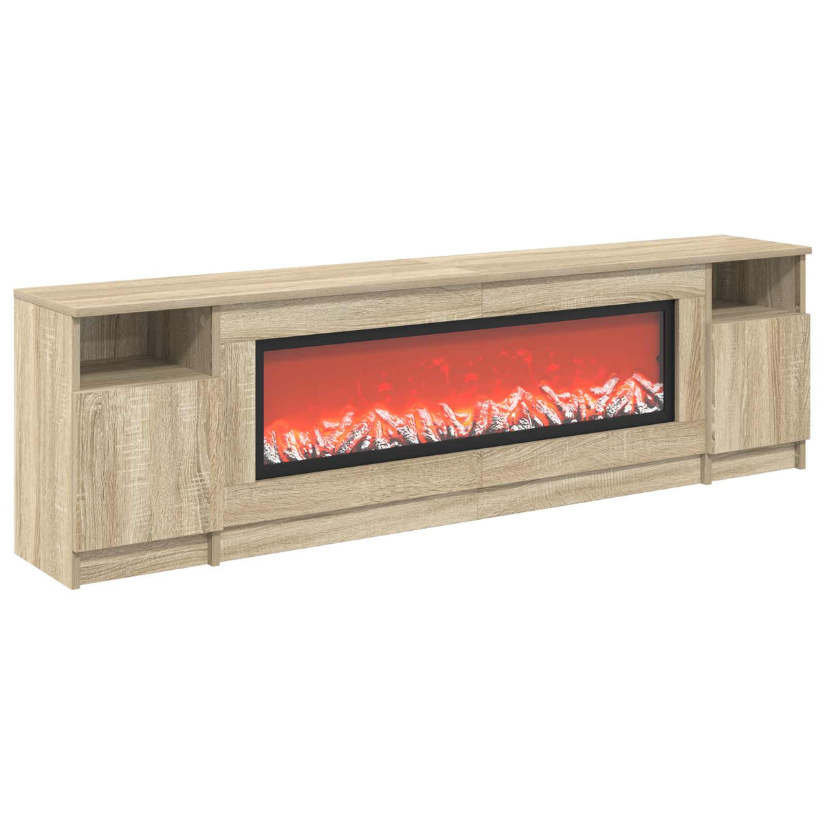 vidaXL Electric Fireplace Sonoma 165 x 28.5 x 47 cm Engineered wood