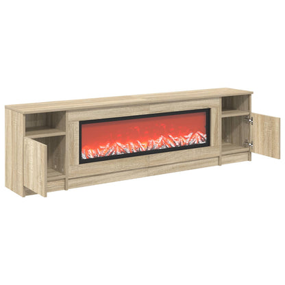 vidaXL Electric Fireplace Sonoma 165 x 28.5 x 47 cm Engineered wood