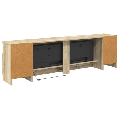 vidaXL Electric Fireplace Sonoma 165 x 28.5 x 47 cm Engineered wood