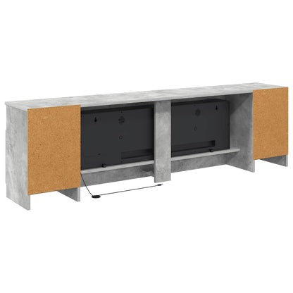 vidaXL Electric Fireplace Concrete 165 x 28.5 x 47 cm Engineered wood