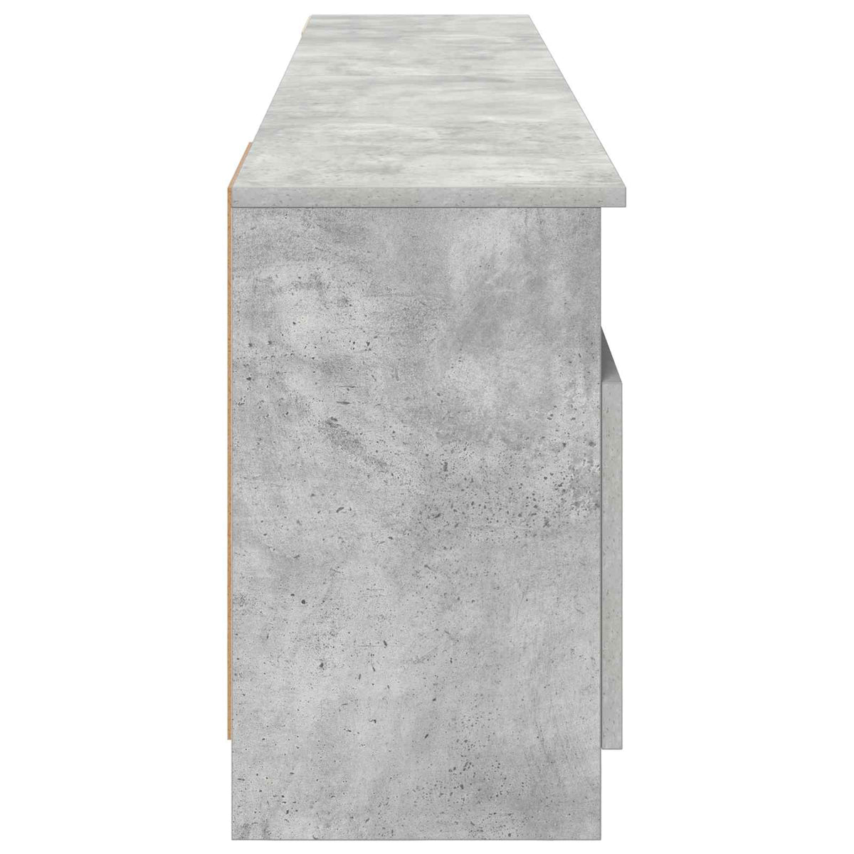 vidaXL Electric Fireplace Concrete 165 x 28.5 x 47 cm Engineered wood