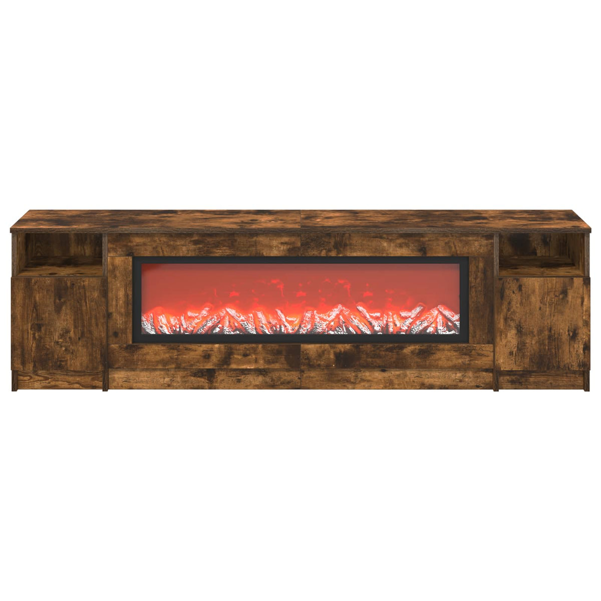 vidaXL Electric Fireplace Smoked Oak 165 x 28.5 x 47 cm