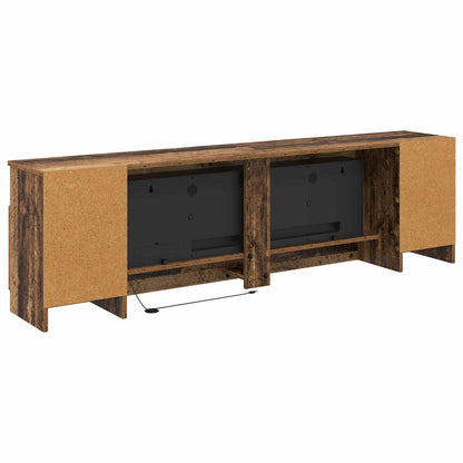 vidaXL Electric Fireplace Old Wood 165 x 28.5 x 47 cm Engineered wood