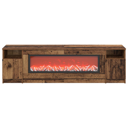 vidaXL Electric Fireplace Old Wood 165 x 28.5 x 47 cm Engineered wood