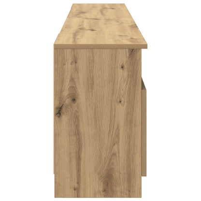 vidaXL Electric Fireplace Artisan Oak 165 x 28.5 x 47 cm