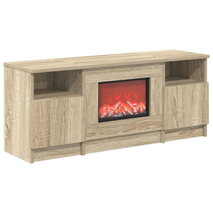vidaXL Electric Fireplace Sonoma 98 x 28.5 x 40.5 cm Engineered wood