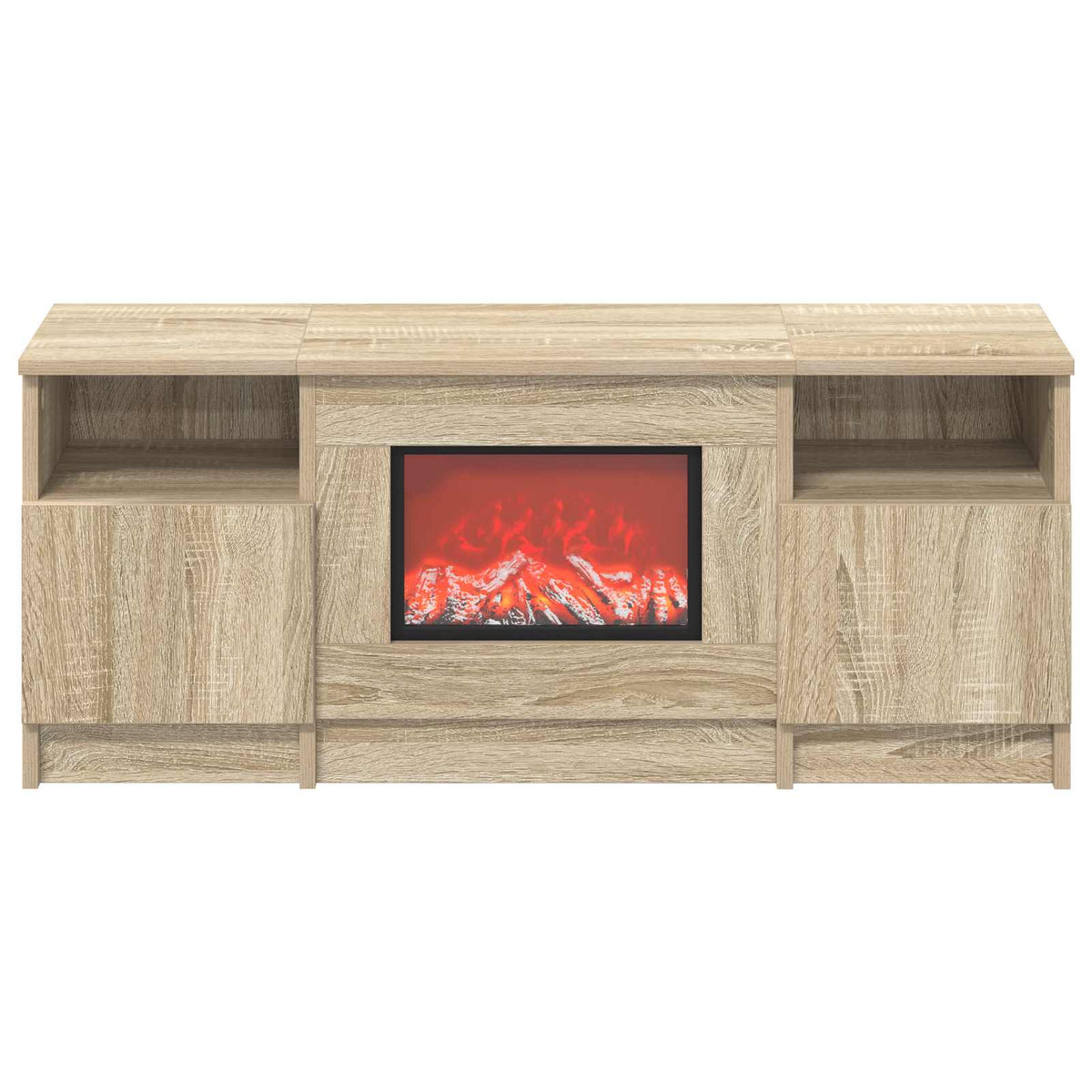 vidaXL Electric Fireplace Sonoma 98 x 28.5 x 40.5 cm Engineered wood