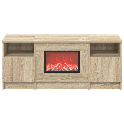 vidaXL Electric Fireplace Sonoma 98 x 28.5 x 40.5 cm Engineered wood