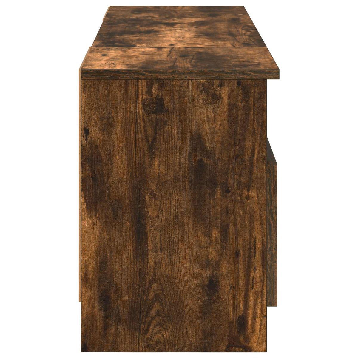 vidaXL Electric Fireplace Smoked Oak 98 x 28.5 x 40.5 cm
