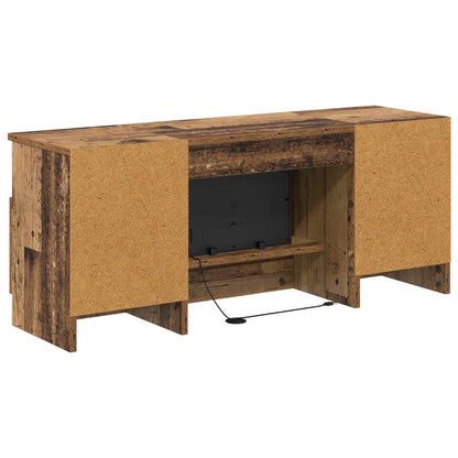 vidaXL Electric Fireplace Old Wood 98 x 28.5 x 40.5 cm Engineered wood
