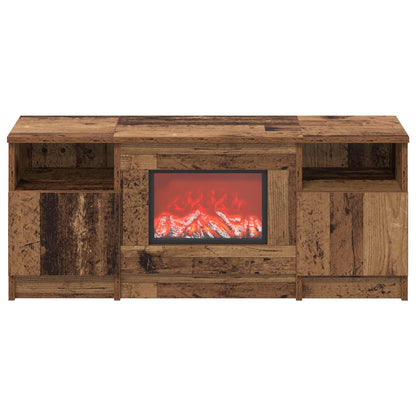 vidaXL Electric Fireplace Old Wood 98 x 28.5 x 40.5 cm Engineered wood