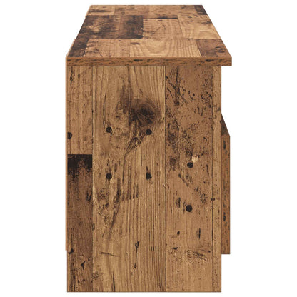 vidaXL Electric Fireplace Old Wood 98 x 28.5 x 40.5 cm Engineered wood