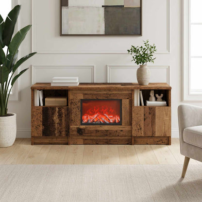 vidaXL Electric Fireplace Artisan Oak 98 x 28.5 x 40.5 cm