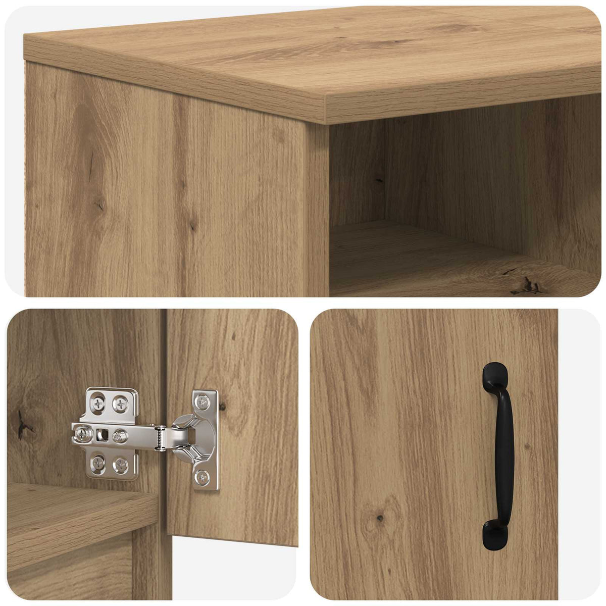 vidaXL Electric Fireplace Artisan Oak 98 x 28.5 x 40.5 cm