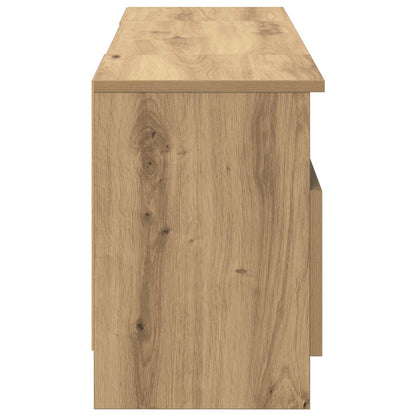 vidaXL Electric Fireplace Artisan Oak 98 x 28.5 x 40.5 cm