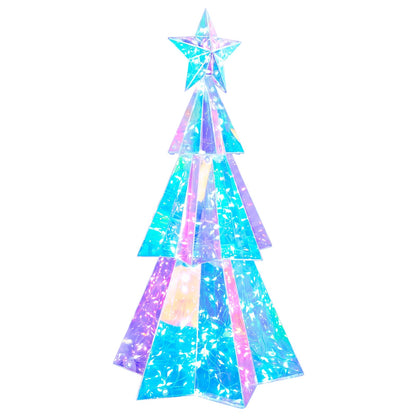 vidaXL Prismatic Iridescent LED Christmas Tree Multicolour