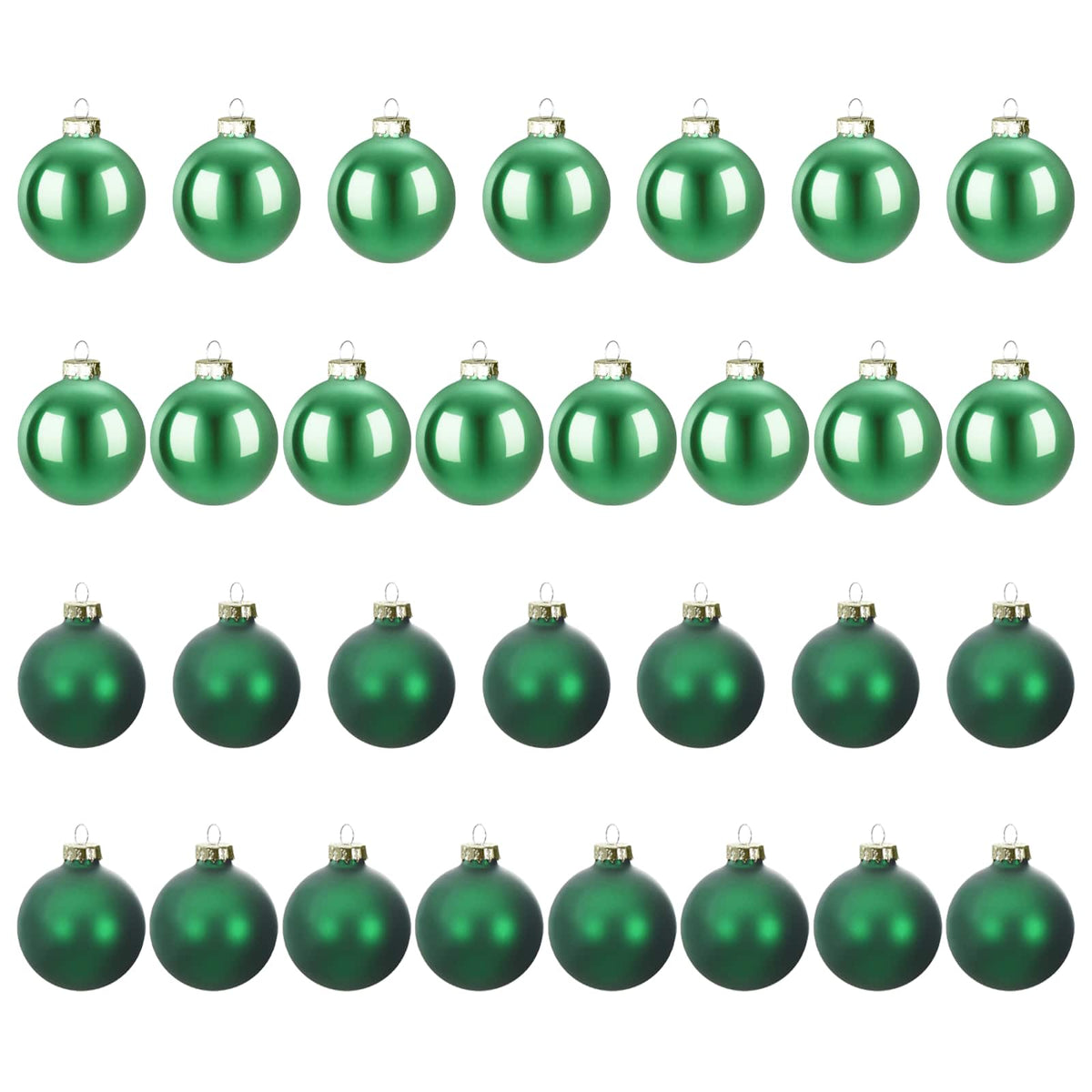 vidaXL Christmas Ball Set 30 pcs Green 6 cm Polystyrene