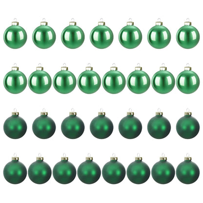 vidaXL Christmas Ball Set 30 pcs Green 6 cm Polystyrene