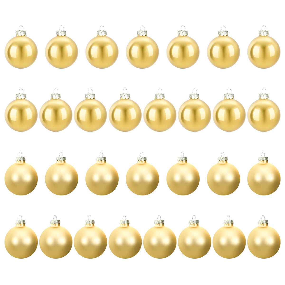 vidaXL Christmas Ball Set 30 pcs Gold 6 cm Polystyrene