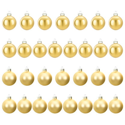 vidaXL Christmas Ball Set 30 pcs Gold 6 cm Polystyrene