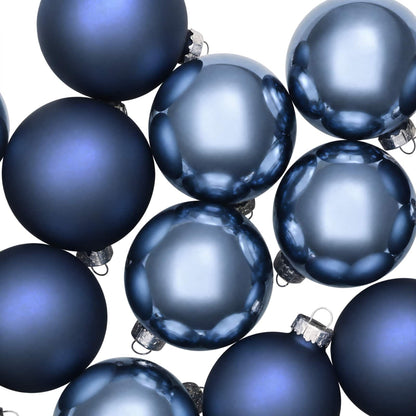 vidaXL Christmas Ball Set 30 pcs Blue 6 cm Polystyrene